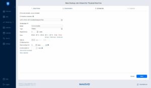 Nakivo - Backup job wizard