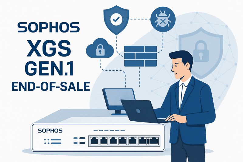 Sophos ogłosił zakończenie sprzedaży dla Firewall XGS Desktop 1. generacji. Dowiedz się ile masz czasu na wymianę urządzenia i jakie nowe urządzenie będzie dla Ciebie odpowiednie