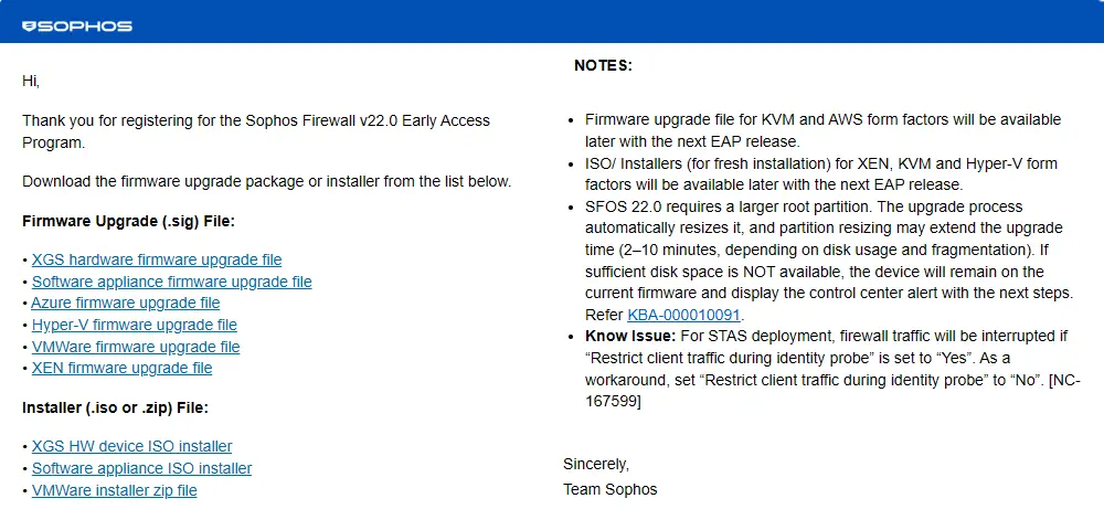 Przewodnik po aktualizacji Sophos Firewall do wersji v22. Sprawdź istotne wymagania dotyczące partycji root, dodatkowe czynności wybranych modeli oraz najlepsze praktyki bezproblemowej migracji systemu UTM